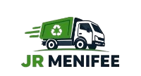 Junk Removal Menifee favicon with a green recycling truck and house icon inside a circular badge